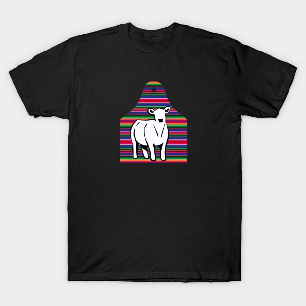 Serape Ear Tag - Cow - NOT FOR RESALE WITHOUT PERMISSION T-Shirt by l-oh